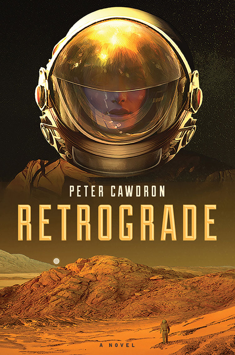 Elizabeth Leggett's cover of Peter Cawdron's novel Retrograde