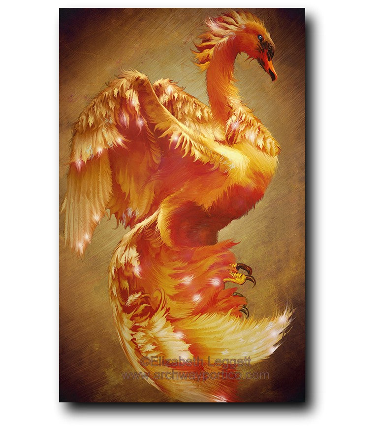 Firebird's Child - Portico Arts - Art Print by Elizabeth Legget